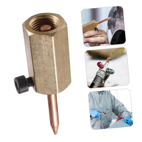 Close-up of Pro-Grade Seamless Electric Welding Hammer Kit with high-strength magnets and precision iron needle for auto body repair.