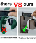Comparison of DIY Friendly 20Ft Plastic Garden Edging Kit With 25 Stakes Four Point Five Inch Tall Lawn Border materials showing thickness