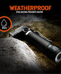 Rechargeable Magnetic LED Flashlight 1000 Lumens With 6 Modes, 90 Degree Twist, IP65 Waterproof on wet rock surface