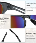 Close-up of 12 Pack Wraparound Safety Glasses Goggles ANSI Z87.1 Impact Resistant with silicone nose pads and elastic frame.