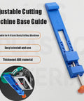 Precision Woodworking Cutting Machine Base Guide With Adjustable Positioner Clamp For Electric Circular Saws And Marble Mills, thickened ABS construction.