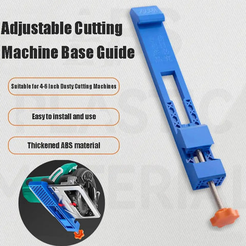 Precision Woodworking Cutting Machine Base Guide With Adjustable Positioner Clamp For Electric Circular Saws And Marble Mills, thickened ABS construction.