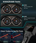 All In One OBD1 Code Reader For Ford Lincoln Mercury 1981 1995 with LCD display showing system pass and KOEO test results