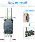Instructions for Tough As Nails GFCI Outlets 20 Pack 20 Amp Weather Resistant White Receptacles wiring diagram.