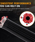TSAP780 Ramp Door Spring Kit for 7 Foot Wide Cargo Trailers, 80 Pound Torsion Spring close-up with reinforced coil and drum design