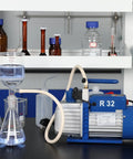 3 CFM Single Stage Rotary Vane Vacuum Pump With Solenoid Valve For HVAC And AC Refrigerants in laboratory setting