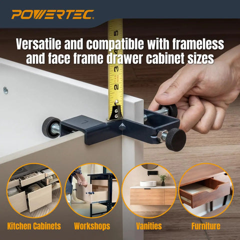 Drawer Front Installation Clamps Adjustable Cabinet Face Clamp Set for Quick Mounting and Precise Alignment in Woodworking