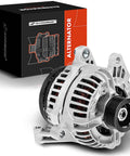 Alternator 12V 132Amp Replacement For Ram 1500 Durango And Jeep Grand Cherokee 1999 Through 2006 front view with box