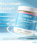 Image of a jar of Low Dose Lithium Orotate Gummies For Daily Balance And Brain Health, 90 servings, berry pectin based formula.