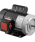Beefy 1HP Air Compressor Electric Motor With 1725 RPM CW CCW Rotation 5/8 Inch Shaft 1.88 Inch Shaft Length 115V 230V Black Housing