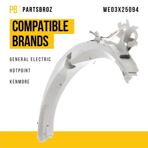 Top Bearing Assembly For GE Dryers Replaces WE03X25094 AP6262284 4587470 WE14X22579 PS12342896 product image showing part design.