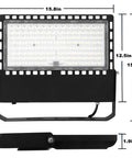 240W LED Flood Light 36000LM 5000K Beast Brightness Outdoor Stadium And Backyard Lights IP66 Waterproof ETL Front View