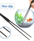Axolotl Aquarium Feeding Kit With Coral Feeder Tube And Straight And Curved Tweezers, Stainless Steel Tools For Easy Feeding And No-Fuss Tank Cleanup, 3 Piece Set, non-slip grip