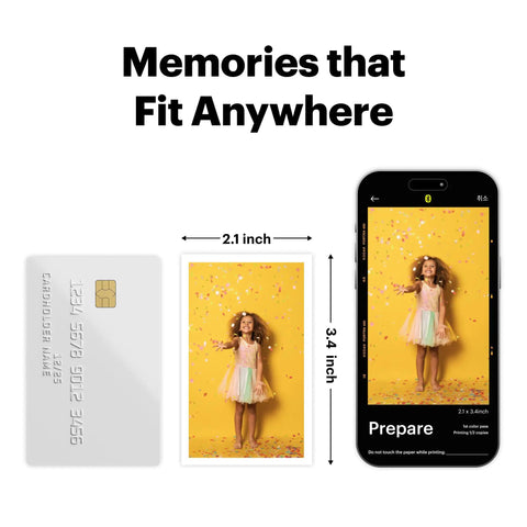 Diagram showing Mini 2 Retro 2x3 Portable Photo Printer With 38 Sheets, Bluetooth Printer For iPhone And Android, Print Instantly In Color