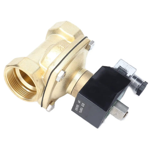 Heavy Duty Brass Solenoid Valve Normally Open With Manual Override Badass Flow For Plumbing Automation And Fluid Control AC110V Direct Acting Diaphragm Design Top Shelf Reliability No Sweat Install