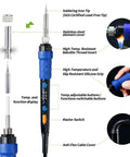 All In One Portable Soldering And Hot Air Rework Kit With PID Temperature Control 65W Soldering Iron details