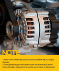 90 Amp Alternator Replacement For Honda CR V 2002 2006 And Acura RSX Base Type S Replaces Mitsubishi Unit Upgraded 13966 AMT0172 Compatible For Reliable Auto Electrical Upgrade That Keeps Your Ride Rolling installed showing S7 pulley
