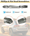 Phillips & Flat Head Screwdriver with double-end design, rustproof metal, and sturdy construction for reliable use.