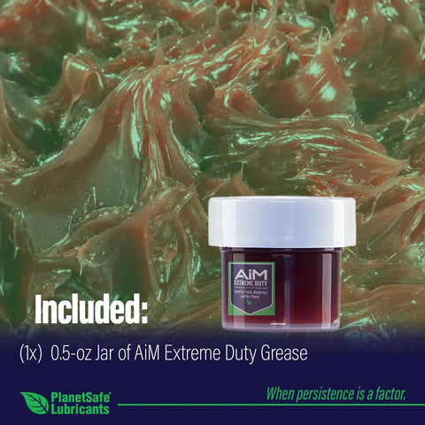 0.5 oz AiM Extreme Duty Grease jar included in the Gym And Home Maintenance Kit For Equipment Lubrication