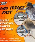 Skateboard Trick Training Wheels To Nail Ollies And Kickflips Faster, A No Fall Practice Tool That Locks The Wheels For Safer Tricks