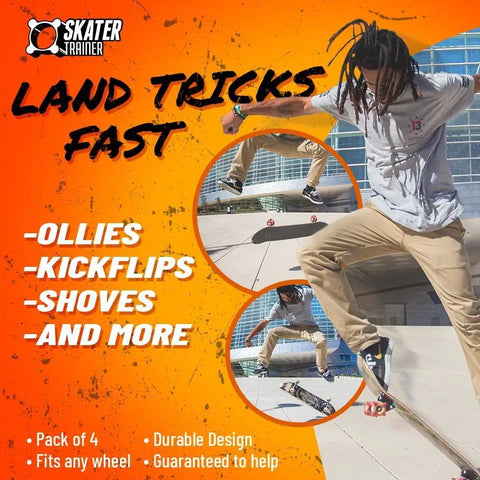 Skateboard Trick Training Wheels To Nail Ollies And Kickflips Faster, A No Fall Practice Tool That Locks The Wheels For Safer Tricks