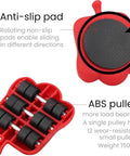 Heavy Duty Furniture Lifter With Four Sliders For Easy Safe Moving Of Sofas Couches And Refrigerators Appliance Roller With Adjustable Height Lever