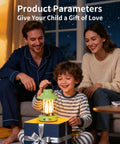 Family enjoying Kid Friendly Lantern With Three Color Modes And USB C Charging, the ultimate night light for bedroom use