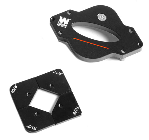 Seven Piece Corner Radius Jig And Template Set For Routers, CNC Aluminum Build, Durable Anodized Finish, No Guesswork With Radii