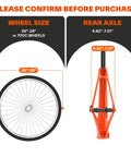 Size guide for 6 Level Magnetic Bike Trainer With Adjustable Resistance For Indoor Cycling Fits 26-28 Inch And 700C Wheels