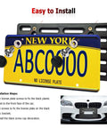 Front License Plate Bracket Mounting Kit For Bumpers With No Holes Or Two Pre Drill Holes No Sweat Install Universal Car Tag Adapter
