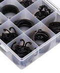 300 Piece Snap Ring Retaining Fastener Hardware Kit For Machines And Vehicles With Easy Open End Install in a plastic case