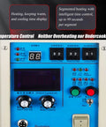 Control panel of Heavy Duty 15KW High Frequency Induction Heater Furnace Built Like A Tank Water Cooled Forge with time display.