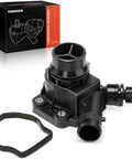 OE Replacement Thermostat Housing Kit Direct Fit For Land Rover LR2 And Volvo SUVs with gasket included, front view