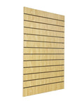 Maple Wood Grain Slatwall Panel For Retail Display, Wall Mount Tool Organizer, 24 By 40 Inches, side view