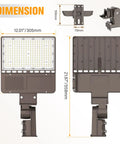 200W LED Parking Lot Light Hella Bright 30000 Lumens UL Listed Dusk to Dawn Street Light 5000K dimensions with slip fitter