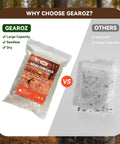 Top Shelf Wind Direction Indicator Refill For Hunters And Woodsmen Using Natural Plant Fibers To Read Downwind Air Currents Smoothly Without Messy Talc Powder Dust 25 Gram Pack shown in comparison with smaller pack.