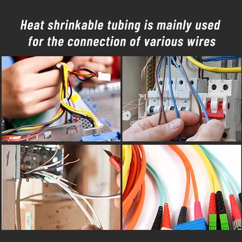 328 Piece Heat Shrink Tube Kit For Wiring And Cable Insulation, Assorted Sizes And Colors, DIY Friendly And Easy To Use With 2 To 1 Shrink Ratio