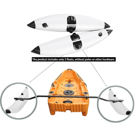 Inflatable Kayak Float For Stand Up Paddling And Casual Water Fun Go To Gear Yellow Balance Float with PVC Design on Canoe
