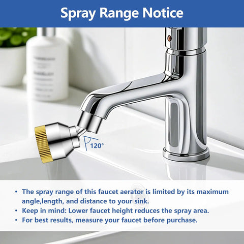 Top Tier Kitchen Faucet Aerator Plus Sink Extender Delivering Dual Function Spray Modes And 360 Degree Swivel Nozzle For Seamless Bathroom Water Flow Adjustments Rust Resistant Chrome Plating Provides Slick Operation That Feels Totally Dope
