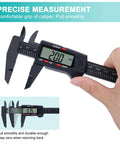 Hand using Digital Caliper With LCD Screen Auto Off Workhorse For DIY And Home Use 0 To 6 Inches And 0 To 150 Mm Inches