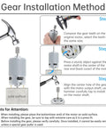 High Speed 24V DC Ride On Car Motor Upgrade With 18000 RPM Replacement Drive Motor For Kids Ride On Cars Includes Three 10 Tooth Gear Sets And Wiring For Easy Install Gear Installation Method
