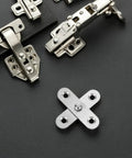 Hidden Stainless Steel Cabinet Hinge Set Of 6 For Kitchen And Bath, Nifty Space Saving Folding Pivot Doors With Rotatable Function