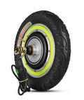 12 Inch Electric Scooter Hub Motor Wheel Running On 48V 500W Brushless Gearless Power with durable air-filled tire.