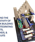 BRIC Structures Electronics Exploration Kit For Kids 8 Plus With 140 Plus BRICs circuit project with batteries and cables