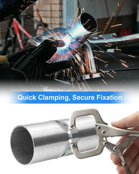 Heavy Duty Stainless Steel Exhaust Clamp Set 2 To 4 Inches Quick Fix Band Clamps used for welding and pipe assembly