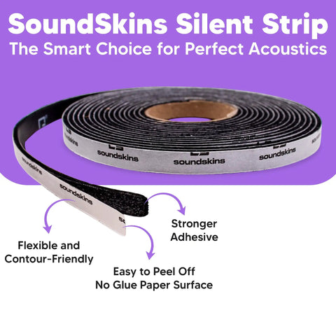 Gotta Have Sound Deadening Foam Tape Closed Cell Acoustic Rubber Insulation Strip For Car Door Seals roll with easy peel surface.