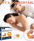 Soft Foam Ear Plugs For Sleeping And Travel 500 Pairs 32dB NRR 37dB SNR Noise Cancelling For Snoring Studying Loud Events Concerts