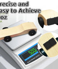 Go-To Pinewood Derby Weights Kit With Lead Free 4 Ounce Car Weights And Half Ounce Graphite Powder Graphite Lubricant on scale