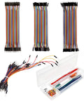 Mega Jumper Wires Kit For Arduino ESP32 ESP8266 And Raspberry Pi With 185 Piece Set showing multicolored cables and storage box