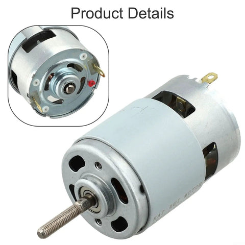 High Torque 21V DC Motor 120W For Power Tools Hand Drills And Lawn Mowers With Ball Bearings, close-up view showing details.